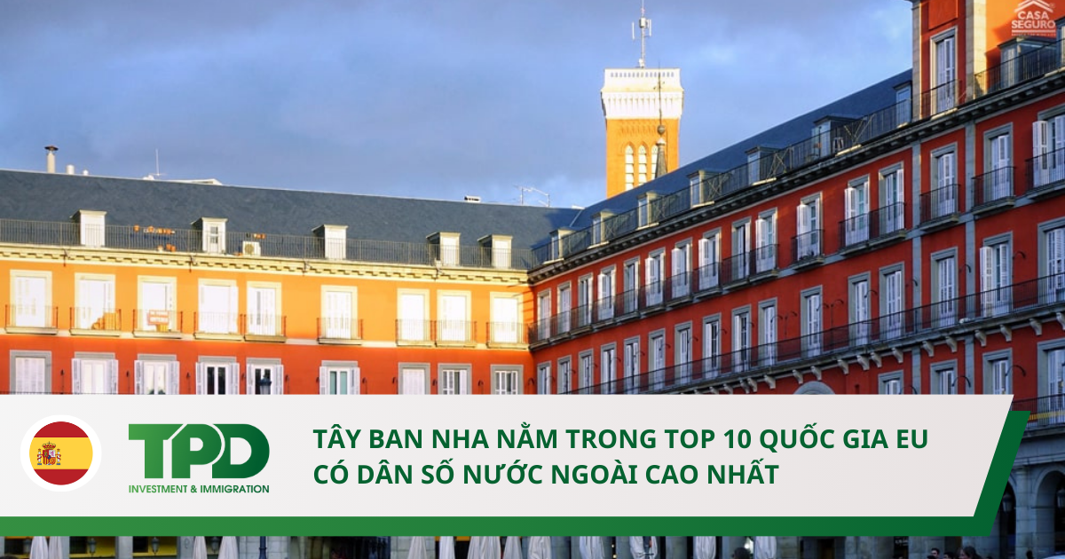 Tây Ban Nha nằm trong top 10 quốc gia EU có dân số nước ngoài cao nhất