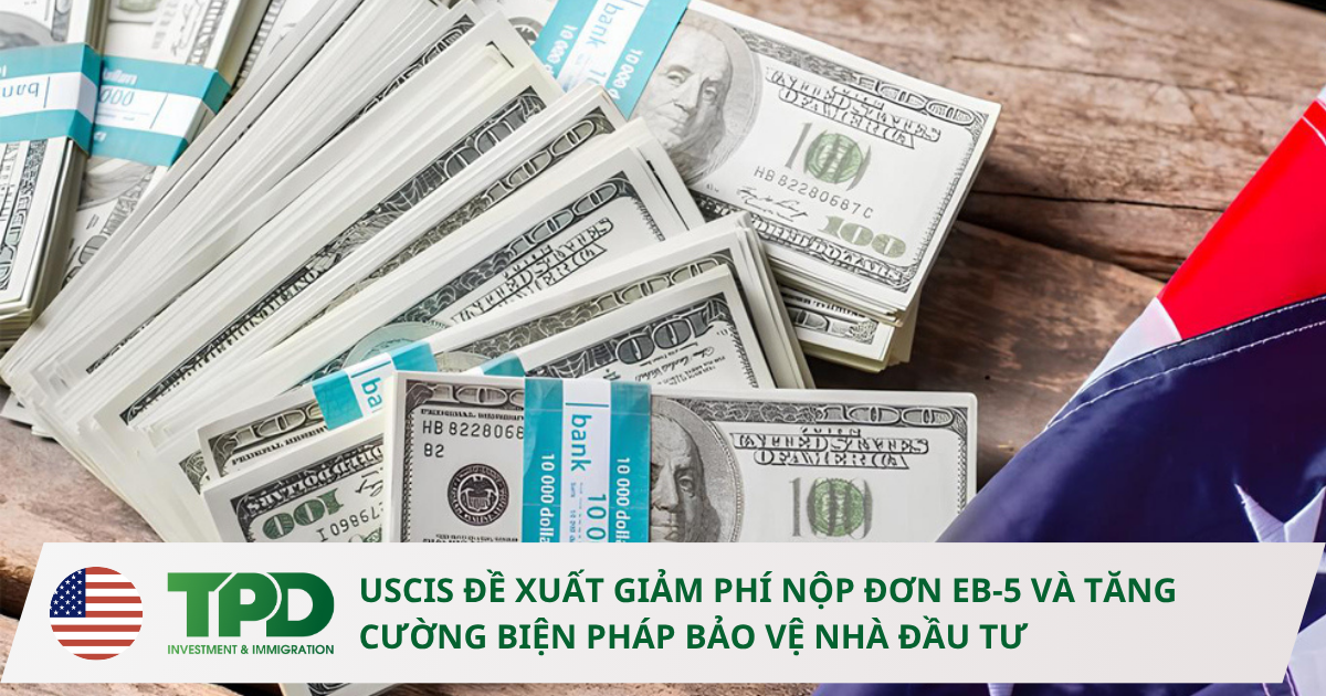 Đề xuất giảm phí nộp đơn eb-5