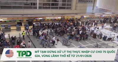 Mỹ tạm dừng thị thực nhập cư