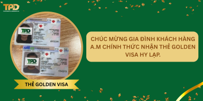 Khách hàng nhận thẻ golden visa hy lạp