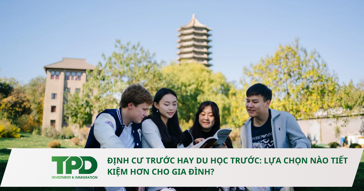Định cư trước hay du học trước