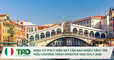 định cư Italy cần bao nhiêu tiền